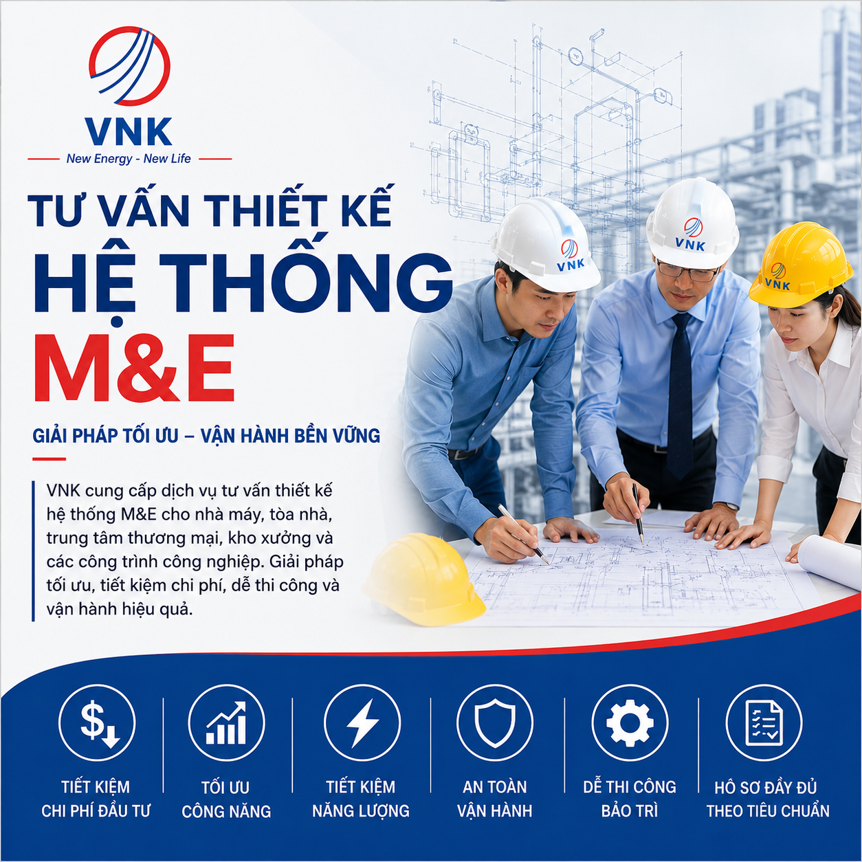Tư vấn thiết kế hệ thống cơ điện (M&E) cho công trình
